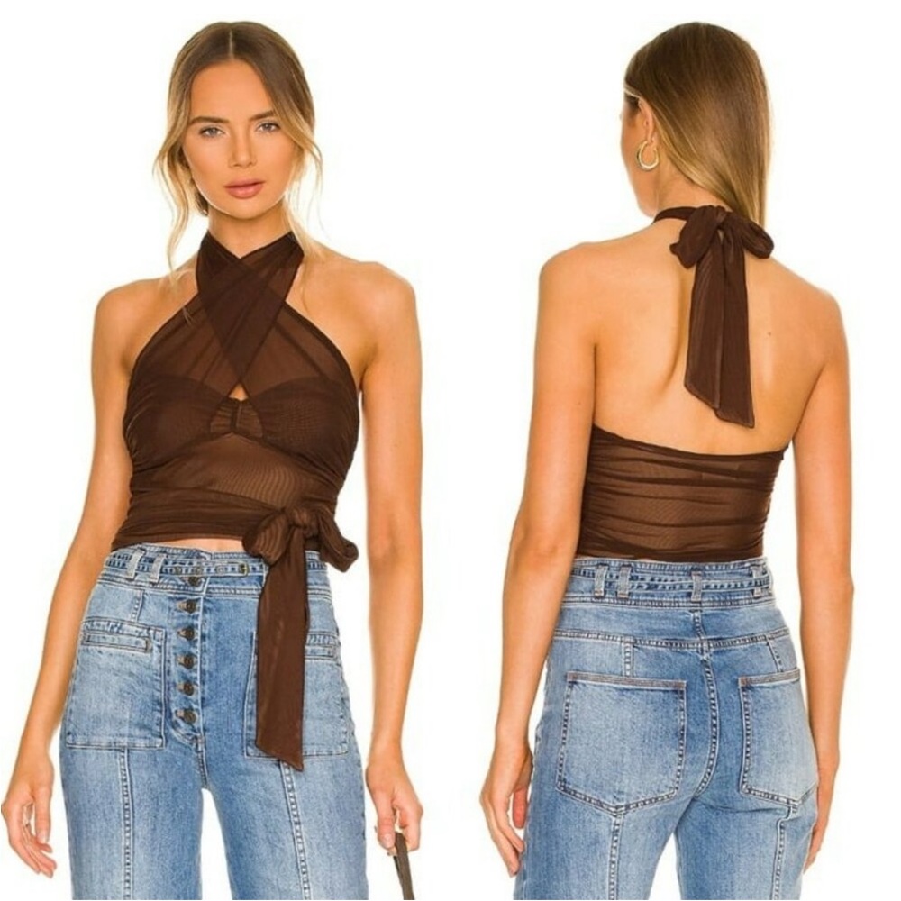 Majorelle Charlize Halter Top